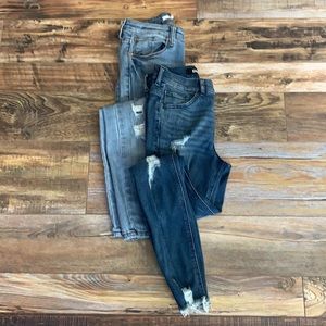 Size 2L Express dark skinny jeans, size 26 waist st blue light wash skinny jeans